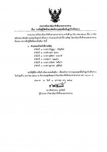 ประกาศ รายชื่อผู้มีสิทธิ์สอบคัดเลือกบุคคลเพื่อเป็นลูกจ้างชั่วคราว